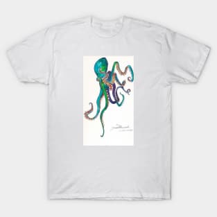 Blue/Green Octopus T-Shirt